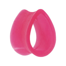 Load image into Gallery viewer, 20.5mm Pink Teardrop Silicone Flexible Tunnel