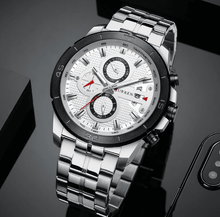 Load image into Gallery viewer, Men's Waterproof Watch With Chronometers Day View And Fluorescent Hands Unique Luxury Design Perfect Gift