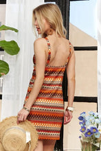 Load image into Gallery viewer, New Summer Contrast Striped V-Neck Mini Dress For Women β Trendy, Bold, Eye-Catching, Boho, Modern Chic & Fashionable