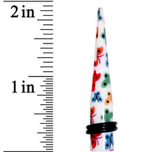 Load image into Gallery viewer, 0G Multi Color Butterfly Acrylic Ear Taper