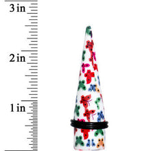 Load image into Gallery viewer, 5/8 Multi Color Butterfly Acrylic Ear Taper