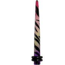 Load image into Gallery viewer, 6G Multi Color Animal Print Acrylic Ear Taper