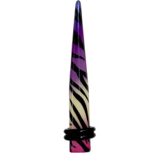 Load image into Gallery viewer, 2G Multi Color Animal Print Acrylic Ear Taper