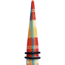 Load image into Gallery viewer, 00G Acrylic Plaid Taper Ear Plug