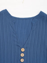 Load image into Gallery viewer, Decorative Dusty Blue Button Notched Sleeveless Dress Elegant & Feminine Style Long Dress For Women