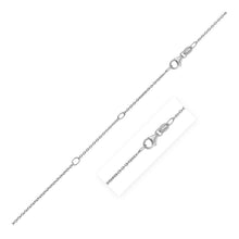 Load image into Gallery viewer, Double Extendable Cable Chain in 14k White Gold (1.2mm)