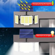 Load image into Gallery viewer, 348 LED Motion Sensor Solar Lights Outdoor with Remote Control