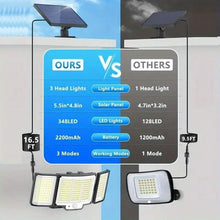 Load image into Gallery viewer, 348 LED Motion Sensor Solar Lights Outdoor with Remote Control