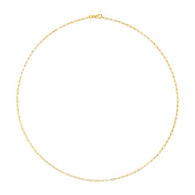 Load image into Gallery viewer, Unisex Solid 14K Yellow Gold 1.5mm Paperclip Chain Necklace - 18 Inches