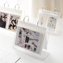 Load image into Gallery viewer, 3/5 inch Desktop Photo Album Acrylic Polaroid Instax loose leaf Photo Album Home Decoration Star Postcard Collect Photo Albums Birthday Gift Family Scrapbook Albums Family Anniversary Gift For Couple