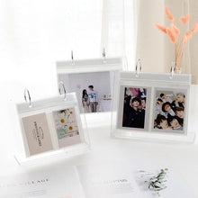 Load image into Gallery viewer, 3/5 inch Desktop Photo Album Acrylic Polaroid Instax loose leaf Photo Album Home Decoration Star Postcard Collect Photo Albums Birthday Gift Family Scrapbook Albums Family Anniversary Gift For Couple