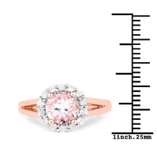 Load image into Gallery viewer, 2.25 Carat Genuine Kunzite and White Topaz .925 Sterling Silver Ring