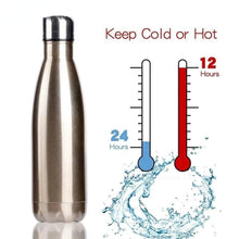 Load image into Gallery viewer, 350/500/750/1000ml Double Wall Stainless Steel Water Bottle Thermos Bottle Keep Hot and Cold Insulated Vacuum Flask Sport Stainless Steel Double Wall Insulated Water Bottle for Travel