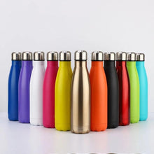 Load image into Gallery viewer, 350/500/750/1000ml Double Wall Stainless Steel Water Bottle Thermos Bottle Keep Hot and Cold Insulated Vacuum Flask Sport Stainless Steel Double Wall Insulated Water Bottle for Travel