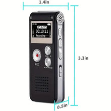 Load image into Gallery viewer, 8GB Digital Voice Recorder & MP3 Player – Portable Audio for Meetings & Lectures