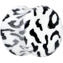 Load image into Gallery viewer, Leopard Print Glow in the Dark Saddle Plug 0G to 1 Inch