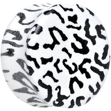 Load image into Gallery viewer, Leopard Print Glow in the Dark Saddle Plug 0G to 1 Inch