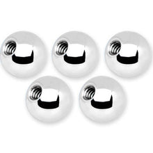 Load image into Gallery viewer, 16G 5mm Stainless Steel Replacement Ball Bonus Pack Set
