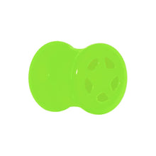 Load image into Gallery viewer, Acrylic Neon Green Star Tunnel Plug 2G to 20mm