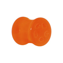 Load image into Gallery viewer, Acrylic Neon Orange Star Tunnel Plug 2G to 20mm