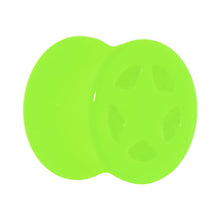 Load image into Gallery viewer, Acrylic Neon Green Star Tunnel Plug 2G to 20mm