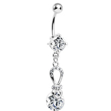 Load image into Gallery viewer, Crystalline Gem Exquisite Beauty Belly Ring
