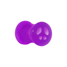 Load image into Gallery viewer, Acrylic Neon Purple Peace Sign Tunnel Plug 2G to 20mm