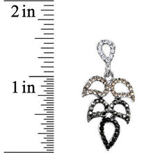 Load image into Gallery viewer, Ravishing Rhinestone Leaf Earrings