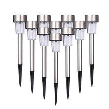 Load image into Gallery viewer, Garden Premium LED Solar Luxury Stainless Steel Lights For Yard Pathway Walkway More Pieces Outdoor
