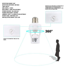 Load image into Gallery viewer, 360 Degree Detection PIR Infrared Motion Sensor E27 LED Light