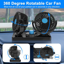 Load image into Gallery viewer, 360 Degree Rotatable Car Fan