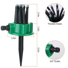 Load image into Gallery viewer, 360° Flexible Lawn Sprinkler Automatic 12 Tubes Garden Water Irrigation Sprayers
