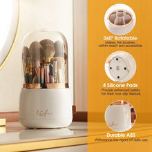 Load image into Gallery viewer, 360° Rotating Makeup Brush Holder with Lid Makeup Organizer