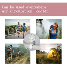 Load image into Gallery viewer, 360°Rotation Kids Portable Wrist Strap Mini Watch Hand Held Fan Cat Design