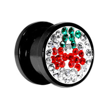 Load image into Gallery viewer, 00G Cherry Ferido Crystal Acrylic Screw Fit Tunnel