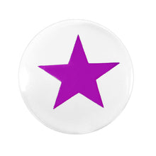 Load image into Gallery viewer, 1/2 Rave Purple Star Inlay Acrylic Saddle Plug