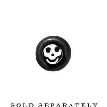 Load image into Gallery viewer, 8G Black White Skulls Acrylic Taper