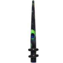 Load image into Gallery viewer, 8G Peacock Feathers Acrylic Taper