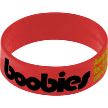 Load image into Gallery viewer, Red Black Boobies Awareness for Breast Cancer Bracelet