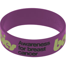Load image into Gallery viewer, Purple Army Green Boobies Awareness for Breast Cancer Bracelet