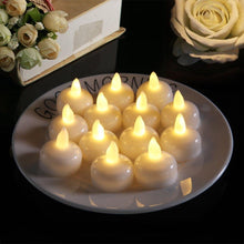 Load image into Gallery viewer, 3/6Pcs LED Flameless Waterproof Candle Flameless Flickering Tea Light Candles Battery Operated Floating Candles for Wedding Centerpiece Pool & SPA Warm Light Flickering Tea Candles Battery Powered For Wedding Home Birthday Party Decoration