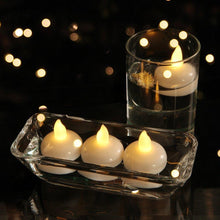 Load image into Gallery viewer, 3/6Pcs LED Flameless Waterproof Candle Flameless Flickering Tea Light Candles Battery Operated Floating Candles for Wedding Centerpiece Pool & SPA Warm Light Flickering Tea Candles Battery Powered For Wedding Home Birthday Party Decoration
