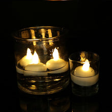 Load image into Gallery viewer, 3/6Pcs LED Flameless Waterproof Candle Flameless Flickering Tea Light Candles Battery Operated Floating Candles for Wedding Centerpiece Pool & SPA Warm Light Flickering Tea Candles Battery Powered For Wedding Home Birthday Party Decoration