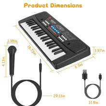 Load image into Gallery viewer, 37 Keys Digital Music Electronic Keyboard Instrument with Microphone