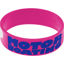 Load image into Gallery viewer, Pink Blue I Love Motor Boating Breast Cancer Bracelet