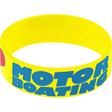 Load image into Gallery viewer, Yellow Blue I Love Motor Boating Breast Cancer Bracelet