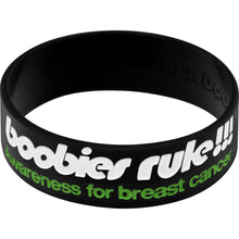 Load image into Gallery viewer, Black Green I Love Motor Boating Breast Cancer Bracelet
