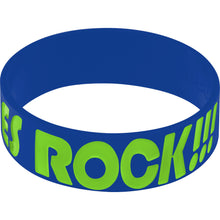 Load image into Gallery viewer, Blue Green Boobies Rock Awareness for Breast Cancer Bracelet