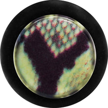 Load image into Gallery viewer, 8G Green Snake Skin Acrylic Taper