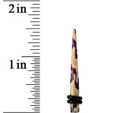 Load image into Gallery viewer, 6G Green Snake Skin Acrylic Taper